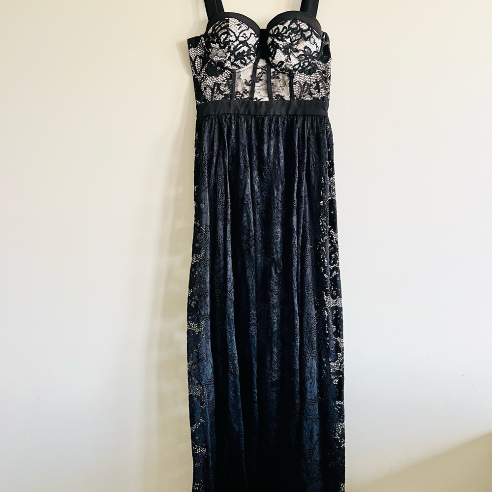 Bebe Black Lace Romper